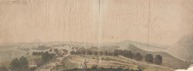 Ein Blick auf Edinburgh vom Süden in Richtung Dalkeith